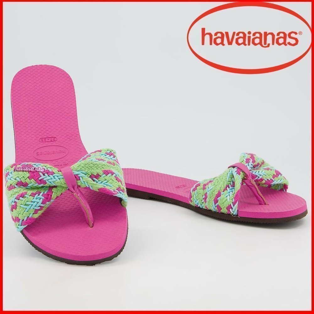🆕️ NEW Havaianas You St. Tropez Mesh Sandal, Size 7, 8, 9, 10, 11, 12 Pink Flux